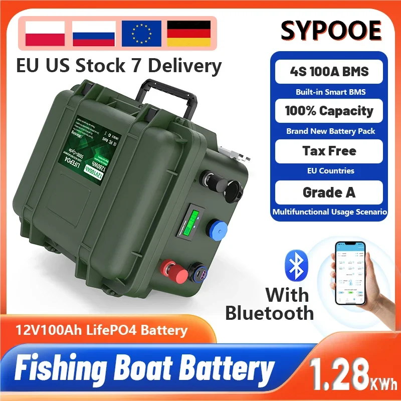 12V LiFePO4 100Ah 200Ah 140Ah 24V Battery Pack Portable USB PD 2560Wh 6000+ Cycle Bluetooth BMS 12.8V Lithium Battery EU Stock – AliExpress 44