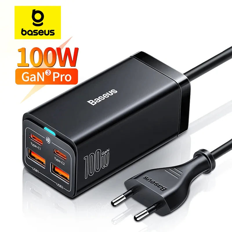 Baseus GaN3 100/ 65W Desktop Charger Quick Charge QC 3.04.0 USB C Type C Phone Charger For iPhone15 Huawei Xiaomi MacBook Laptop – AliExpress